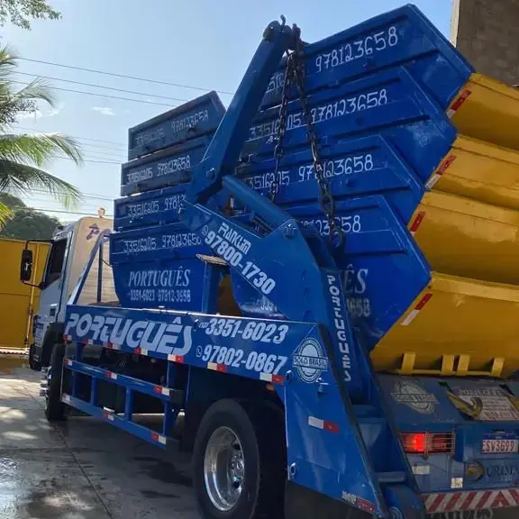 Português Caçambas | Caçambas de 4m para construção civil